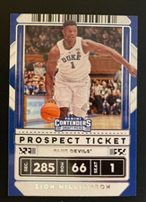 2020 Panini Contenders-Draft Picks Prospect Ticket  Zion Williamson