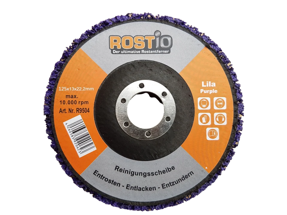 5 x Rostio CSD Scheibe Lila CBS Grob-Reinigungsscheibe 125mm Winkelschleifer - Bild 3 von 3
