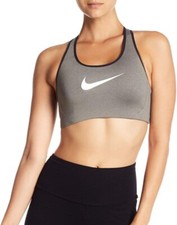NWT Nike Women's Victory Shape High Support Bra AJ5219-091 Grey/Black Size M