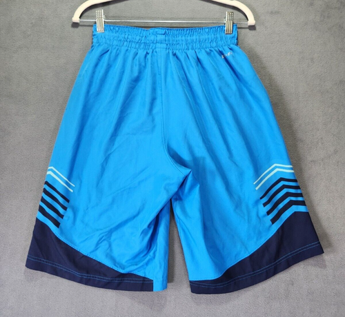 Nike Dri-Fit Hyperelite Basketball Shorts Blue Navy Striped Small Swoosh Men’s - 第 2/5 張圖片