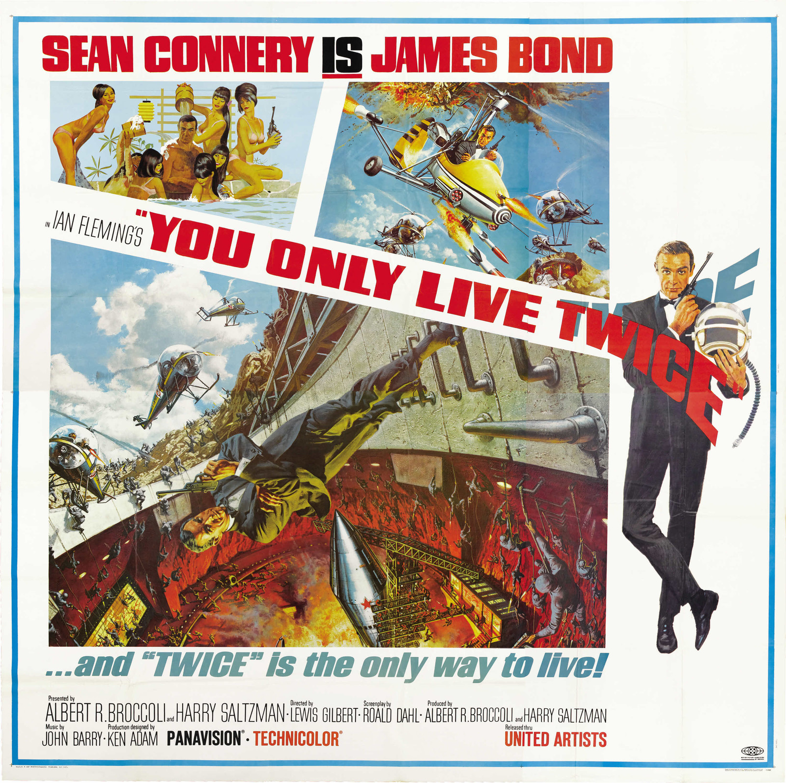 007 Si Vive Solo Due Volte You Only Live Twice Poster James Bond Sean Connery Ebay