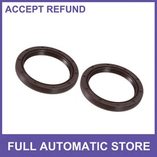 Car Brown Engine Crankshaft Oil Seal TWO Custom for Toyota Tacoma 2009-2019
