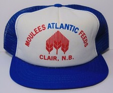LITTLE KID 1980s Vintage Moulees Atlantic Feeds SNAPBACK TRUCKER HAT MADE IN USA