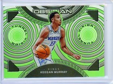 2022-23 Panini Obsidian Asia Tunnel Vision KEEGAN MURRAY RC Green Flood Etch /25