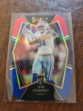 Simi Fehoko 2021 Panini Select Die Cut Premier Level Red Blue Prizm Rookie #183