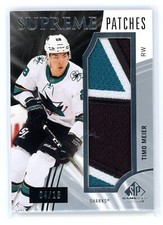 2020-21 UD SP GAME USED SUPREME PATCHES /15 TIMO MEIER - SHARKS