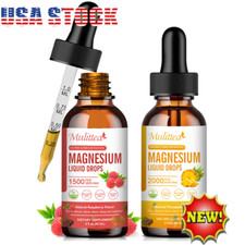 2Flavors Magnesium Glycinate Liquid Drops,with Citrate Taurate, High Potency