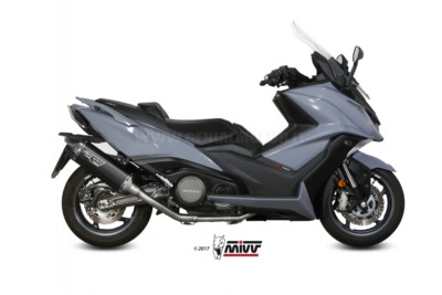 Mivv Complete Exhaust Speed Edge Black Stainless Steel Kymco Ak