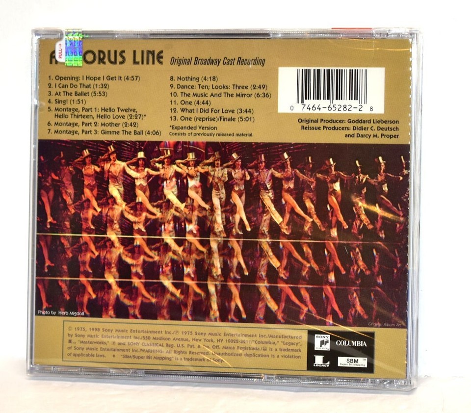 A Chorus Line Original Broadway Cast Recording CD BRAND NEW! eBay