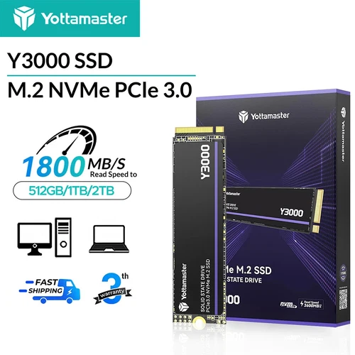 1TB 2TB M.2 2280 NVMe SSD M.2 PCIe 3.0 Internal Solid State Drive to 3100MB/s - Picture 1 of 19