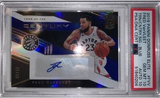 PSA 10 2019 Donruss Elite Fred Vanvleet AUTO BLUE #FVV BEAUTY /35 POP 1