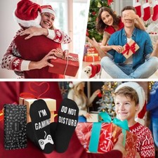 PARIGO Funny Novelty Gifts Gaming Socks - Christmas Stocking Fillers for Teenage