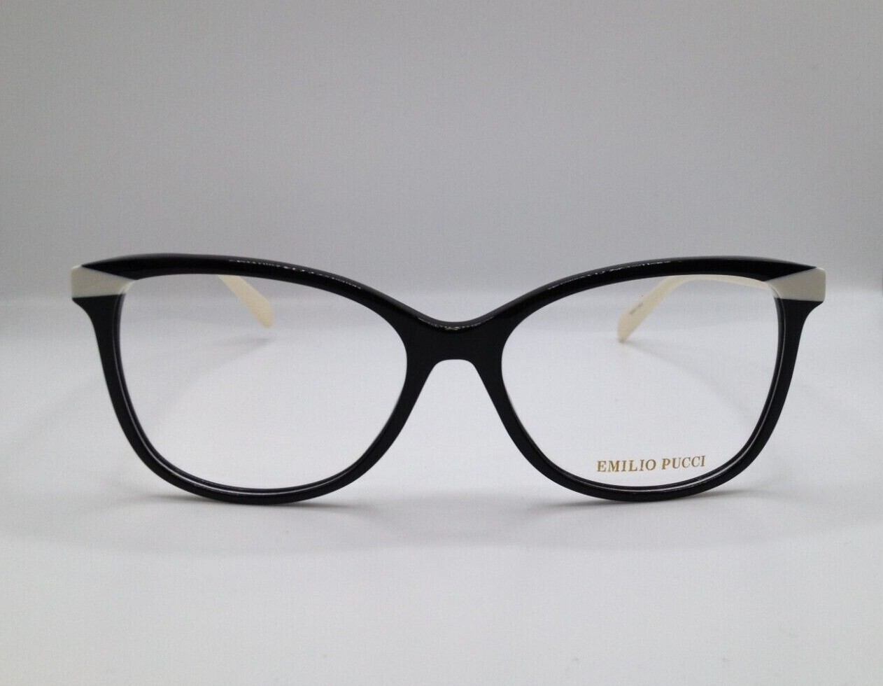 Пластиковая оправа для очков Emilio Pucci EP 5156 004 Черно-белый Кошачий глаз 55-16-140 30990₽