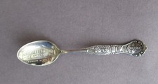 Andenkenl&ouml;ffel / Souvenir Spoon BOSTON Bunker Hill Paul Revere The Hub  Sterling