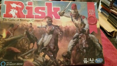 Hasbro Gaming Risk Strategy Board Game with Dragon Token Use with