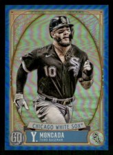 2021 Topps Gypsy Queen Yoan Moncada Chrome Box Topper Blue SN #289 Card #/99