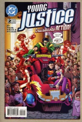 Young Justice #2-1998 vf+ 8.5 Robin Impulse Superboy Peter David