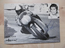 Giacomo Agostini "Moto GP" autograph signed 13x18 cm postcard B/W