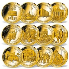 DAMALS IN DER DDR - MOTIV ZUR AUSWAHL - MEDAILLE - 24 KARAT VERGOLDET - PP