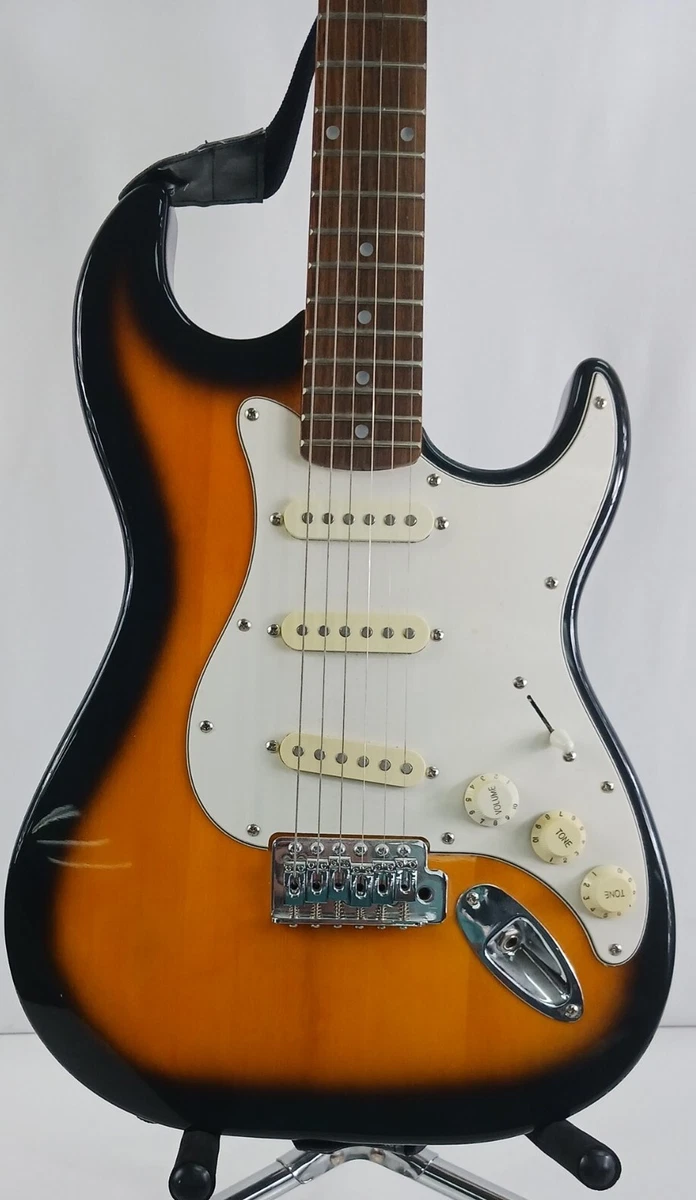 Silvertone sunburst electric guitar deals