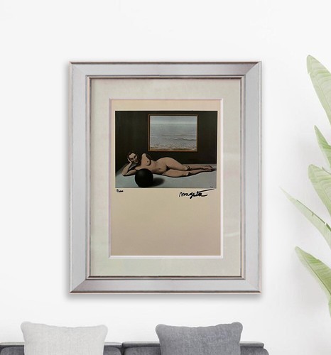 René Magritte, Original Hand-signed Lithograph with COA & Appraisal of $3,500&*-