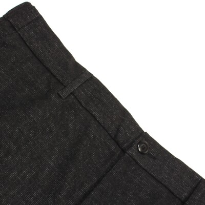 Alberto NWT Chinos / Casual Pants Size 36 US In Black Melange Polyester Blend