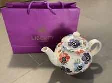 Emma Bridgewater Teapot Liberty Anemone  4 Cup -(1st) Discontinued & Gift Bag.