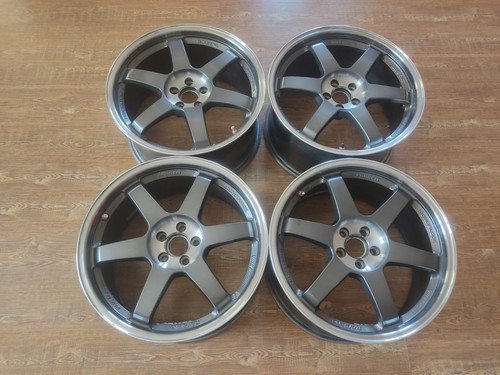Volk Racing Rays TE37SL 18x9 +45 5x100 Toyota GT86 Subaru BRZ WRX STI GR86 CE28N - Imagen 14 de 17