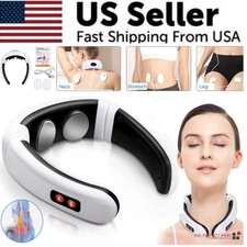 Electric Cervical Pulse Neck Massager Muscle Relax Massage Magnetic Therapy US