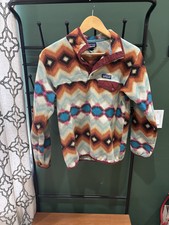 Patagonia Synchilla Snap T Pullover Timber Twist Cinder Red Aztec