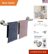 Bath Towel Bar, Thicken Stainless Steel Shower Towel Rack Holder Wall Mounted...