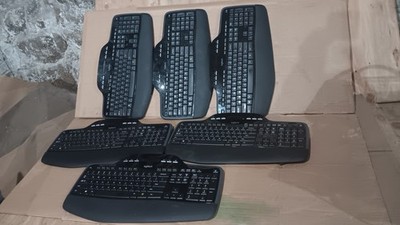 Lot of 6 Logitech MK700/MK710 Wireless Ergonomic Keyboard No USB Receiver/Dongle