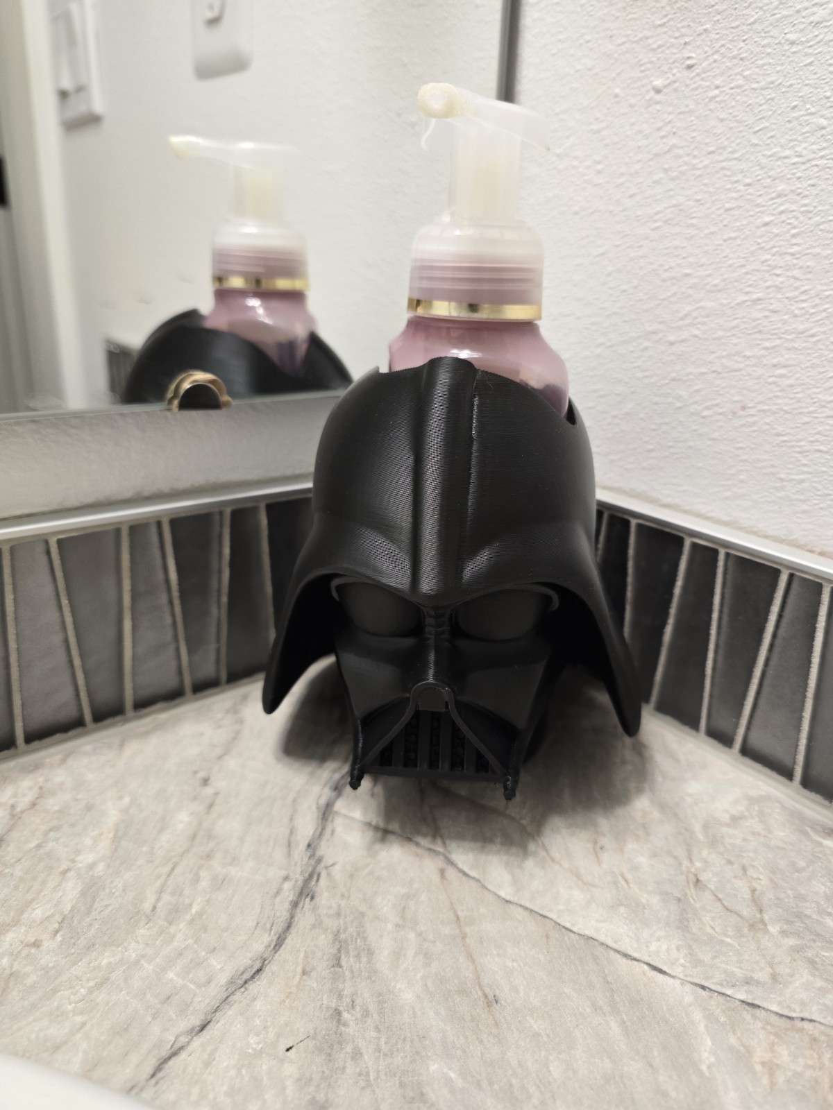 Darth Vader Head Bath Body Works Foaming Soap Holder Sleeve
