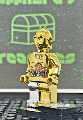 CHROMEDOME Customs Vac-Metal STAR WARS (Gold w/Silver Leg) C-3PO Minifigure MINT
