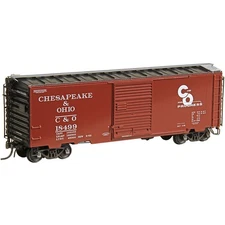 Kadee 5023 HO Chesapeake & Ohio Ready to Run 40' PS-1 Boxcar with 8' Door #18499