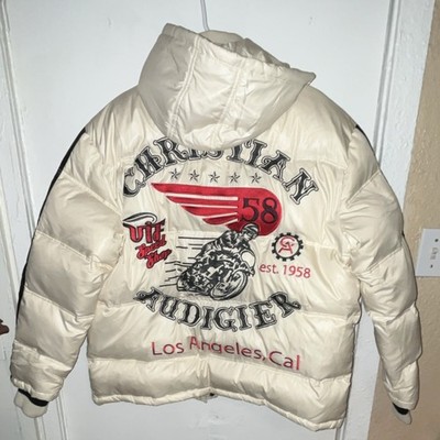 Vintage Christian Audigier puffer hooded jacket AUTHENTIC ED HARDY