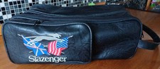 Vintage Slazenger UK USA Embroidered Golf Boot Shoe Zip Up Bag | Used