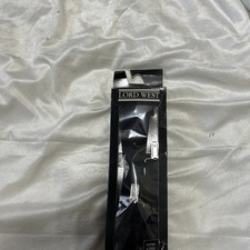 New Lord West Black Suspenders Extra Long Length