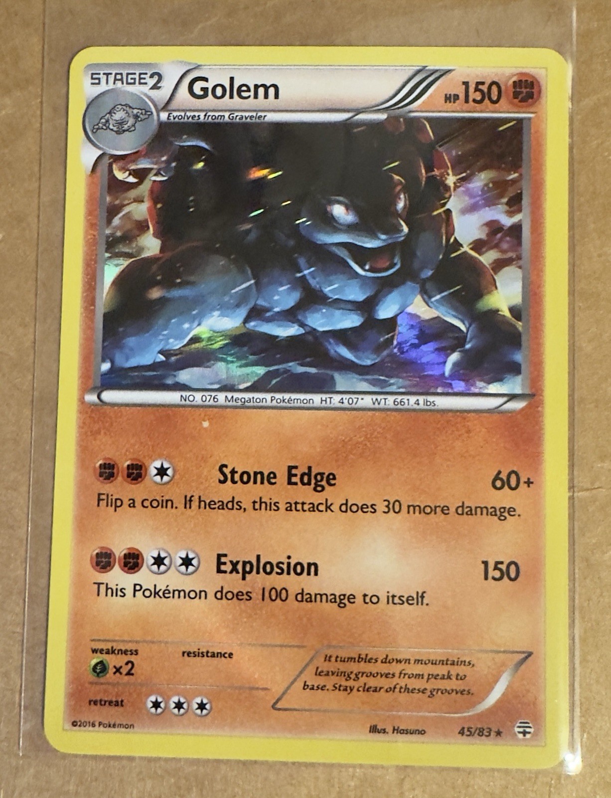 Golem 45/83 Generations Holo Rare NM
