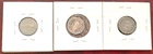1967 Canada Proof Like Dime Lot 3 Coins Canadian 10 Cent Silver Mackerel Carded