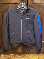 Giacca B Vertigo - BX, donna nera con blu e viola - adatta come taglia S/6, CE!