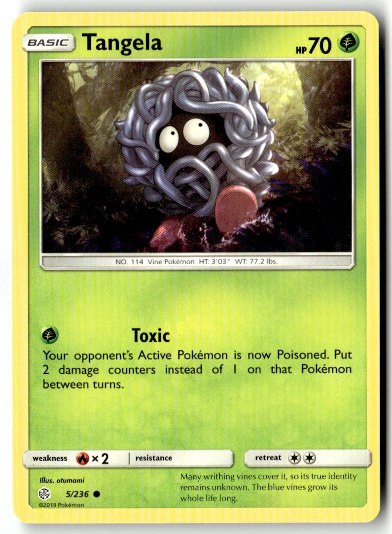 Tangela 5/236 Common SM - Cosmic Eclipse Pokemon Near Mint