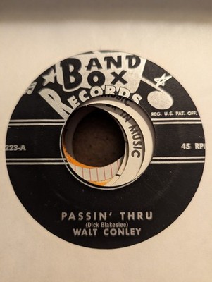 FOLK Walt Conley Passin Thru / Worried Man Blues Band Box 223 1959 VG+