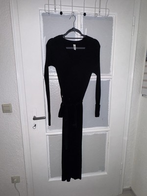 Maxikleid Schwarz Größe M Eng Anliegend