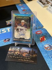 SCOTT PERUNOVICH 2021-22 O-Pee-Chee Platinum Rookie Auto Blue Traxx #R-PE