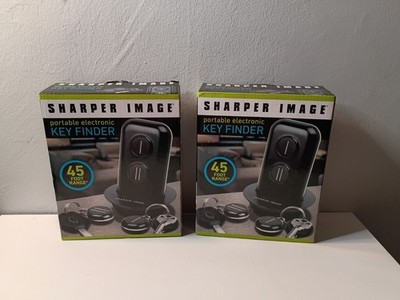 Sharper Image Pair of Portable Electronic Key Finders In Boxes
