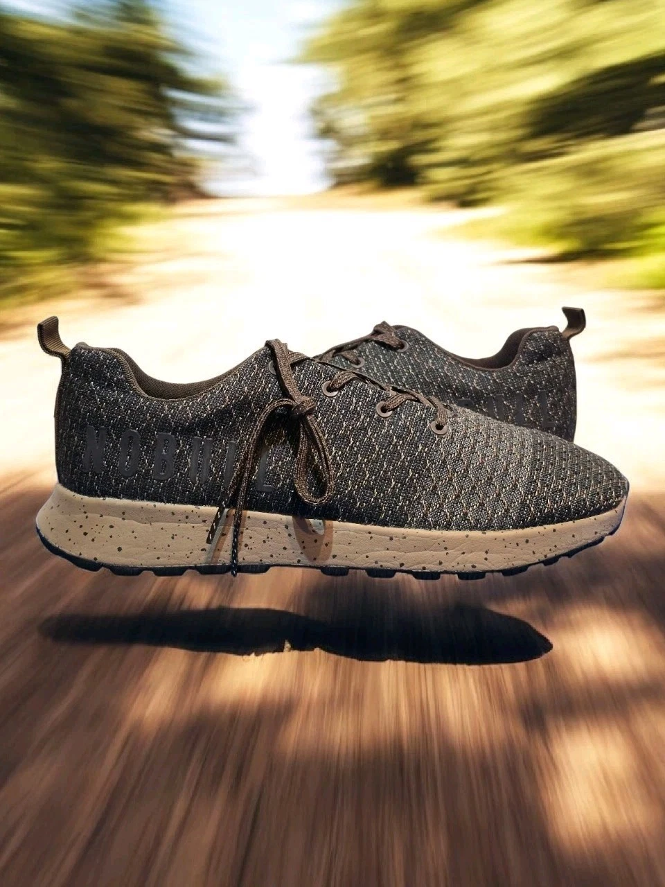 NOBULL Matryx Trail Runners Shoes Men’s 10 Women’s 11.5 Sneakers Brown Speckled