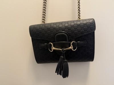 Gucci Small Guccissima Emily  | Schwarz | Echtheitsgeprüft Handtasche Gucci Bag 