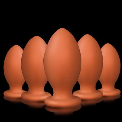 5 Size Huge Anal Plug Butt Plug Sex Toys Anal Dilation Soft Silicone Butt  plug