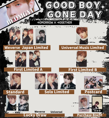 TXT BEOMGYU GOOD BOY GONE BAD Fotokarte TOMORROW X TOGETHER Fotokarte GBGB MOA